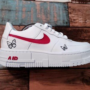 NEW CUSTOM NIKE AIRFORCE 1-(pixels)